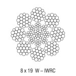 DRAKO 250 T - Lina nośna 6,5 , 8, 10 mm, do dźwigów według EN 12385-5
