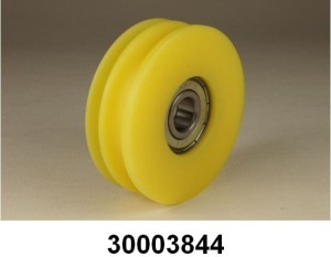 Rolka jezdna z wysoko wytrzymałościowego polimeru z 2 rowkami   30003844. Meiller