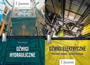 "Dźwigi elektryczne" i "Dźwigi hydrauliczne" - pakiet 2 poradników, książek 