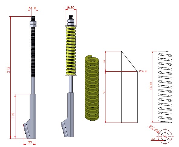 zawiesie do lin dźwigu / windy